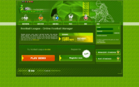 Football League - Online Football Manager - Screenshot Browser Game