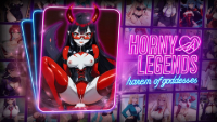 Horny Legends: Harem of Goddesses - Screenshot Card Game