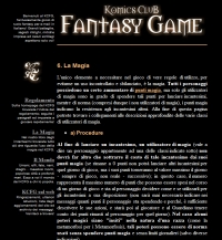 Komics Club Fantasy Game - Screenshot Fantasy Classico