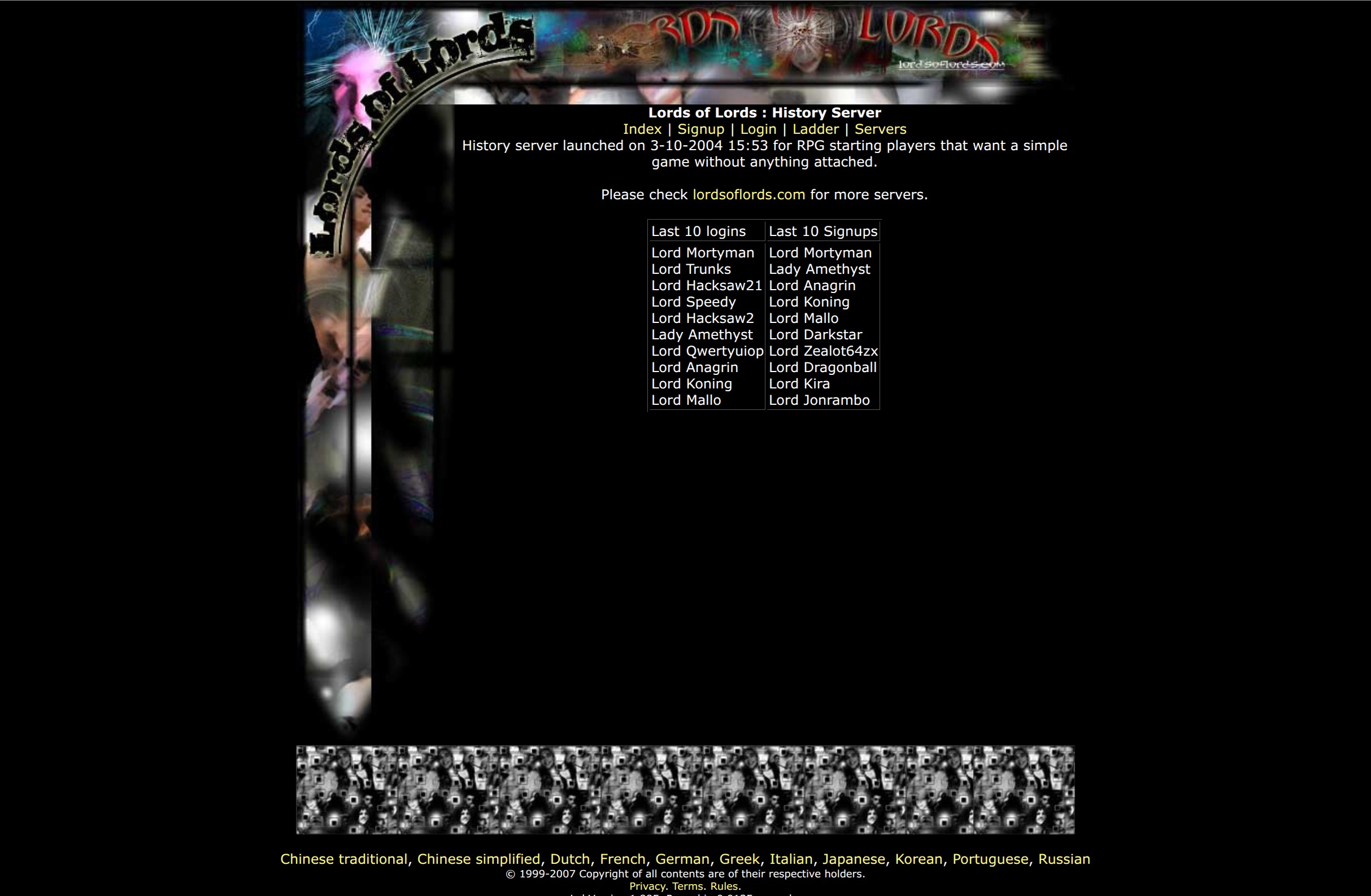 Lords of Lords - Screenshot Browser Game