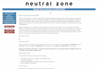 Neutral Zone Football - Screenshot Play by Mail