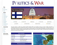 Politics and War - Screenshot Browser Game