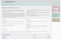RolePlay onLine! - Screenshot Play by Forum