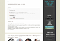 Senza Pudore Gdr - Screenshot Play by Rolenet