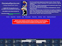 Simulated Sports-Basketball - Screenshot Browser Game