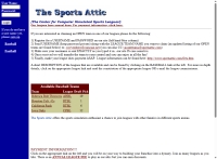The Sports Attic - Screenshot Browser Game